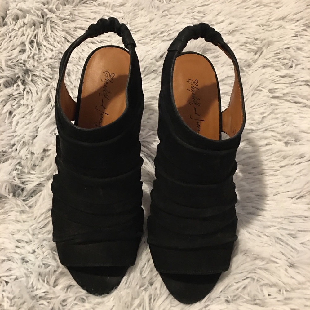 Elizabeth and James Suede E-Sloan Heels - Picture 2 of 5